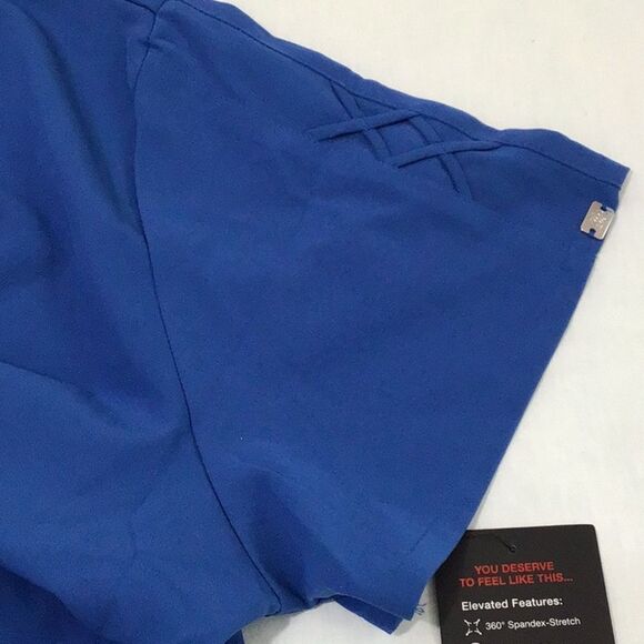 Grey’s Anatomy Uniform Top Royal Blue 3 Pocket V-Neck Laced New Size 3XL - Picture 8 of 13